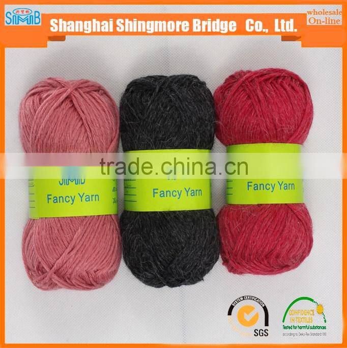 Knitted yarn china supplier cheapest wholesale oeko tex alpaca wool knitting yarn with free samples