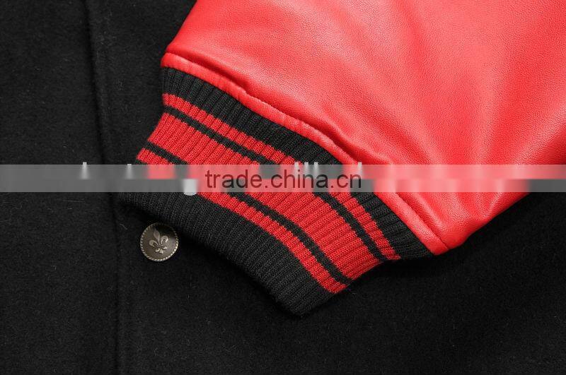 man wool varsity winter jacket coat
