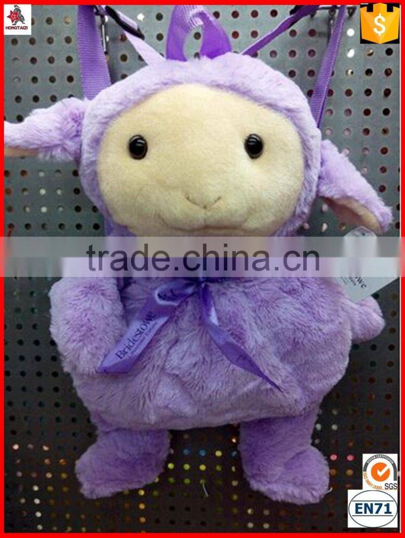 animal shaped design soft carton backpack bag for babies