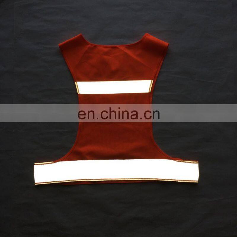 running safety vest reflective TC fabric