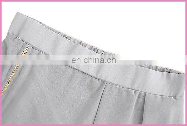 summer thin chiffon long wrap skirt sexy side zipper design skirt