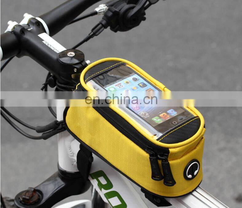 Waterproof 5.5" Bike Bicycle Cycling Frame Pannier Front Tube Phone Bag