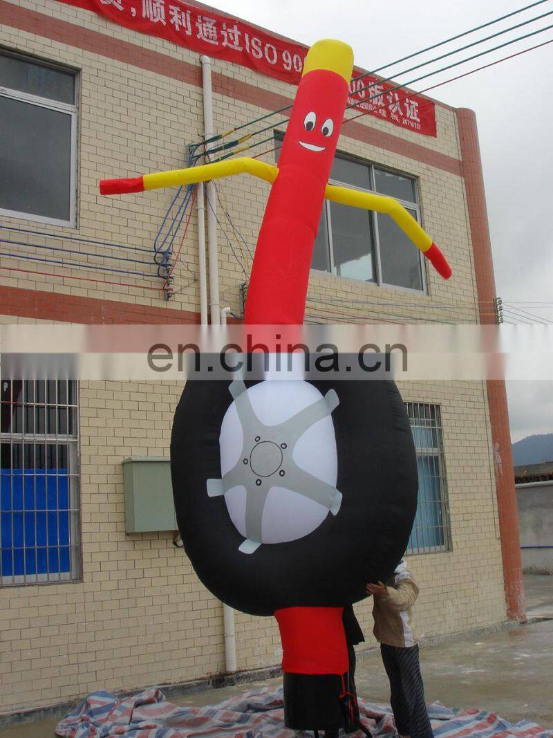 standing tire inflatable sky dancer, air dancer for promotion or advertising