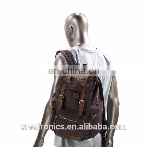 Vintage Canvas Leather Backpack, Hiking Daypacks, Computers Laptop Backpacks China Wholesale Dry Bag Packpack