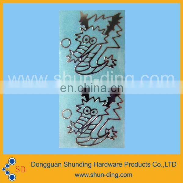 Free tooling charge electroforming nickel computer logo sticker