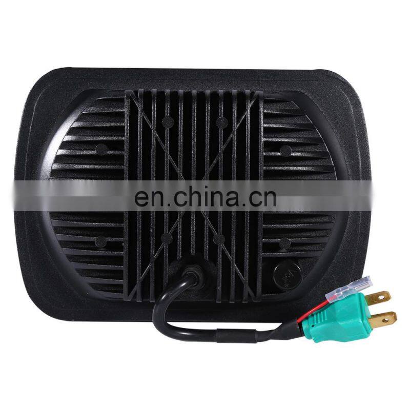 Hi/Lo beam waterproof USA chip Sealed Beam 12v 24w 5x7" Square Led Headlights for truck heavy duty motorcycle auto parts