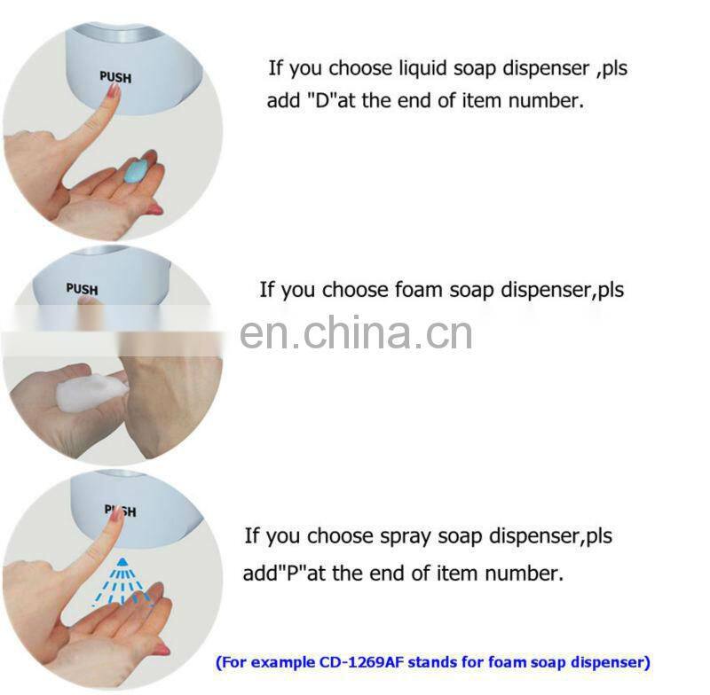 Public Place/Hotel Bag Refill Plastic Liquid Soap Dispenser CD-1369B