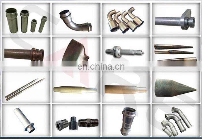Single head hydraulic tube end shaping process for construction tube reducing