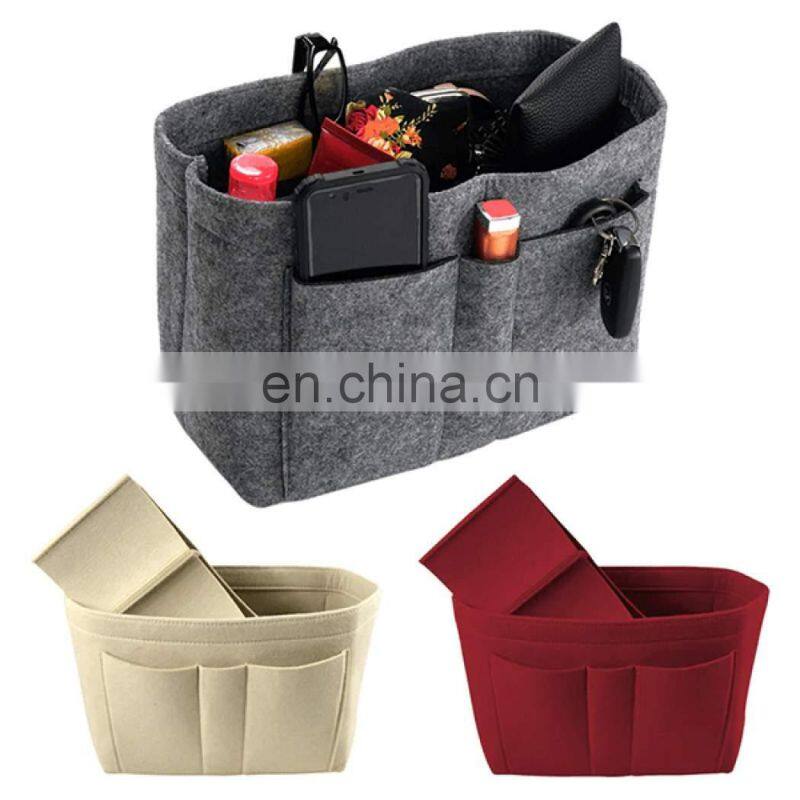 Small Szie Felt Insert Purse Organizer Handbag in Large Bags