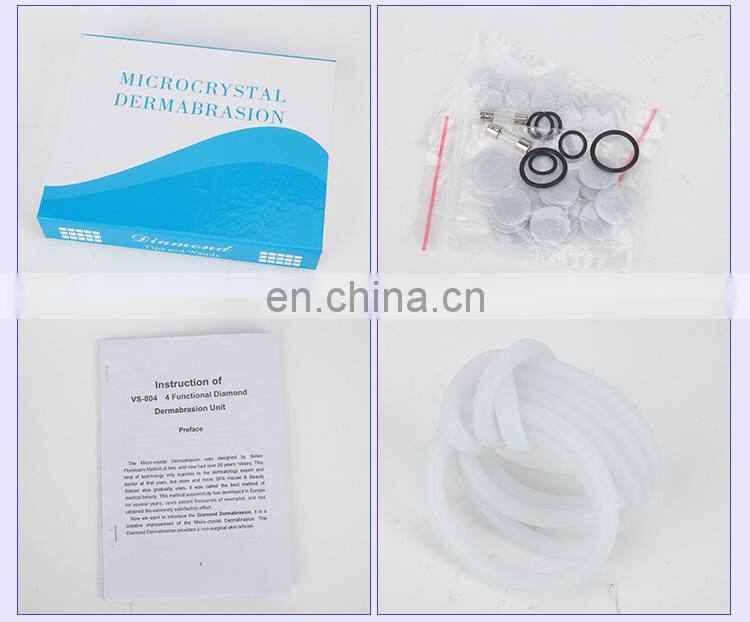 Portable 4 In 1 Ultrasonic Skin Scrubber Photon Diamond Microdermabrasion Machine for Sale