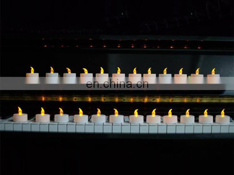 LED Candle Yellow Flickering Flameless Tea Lights