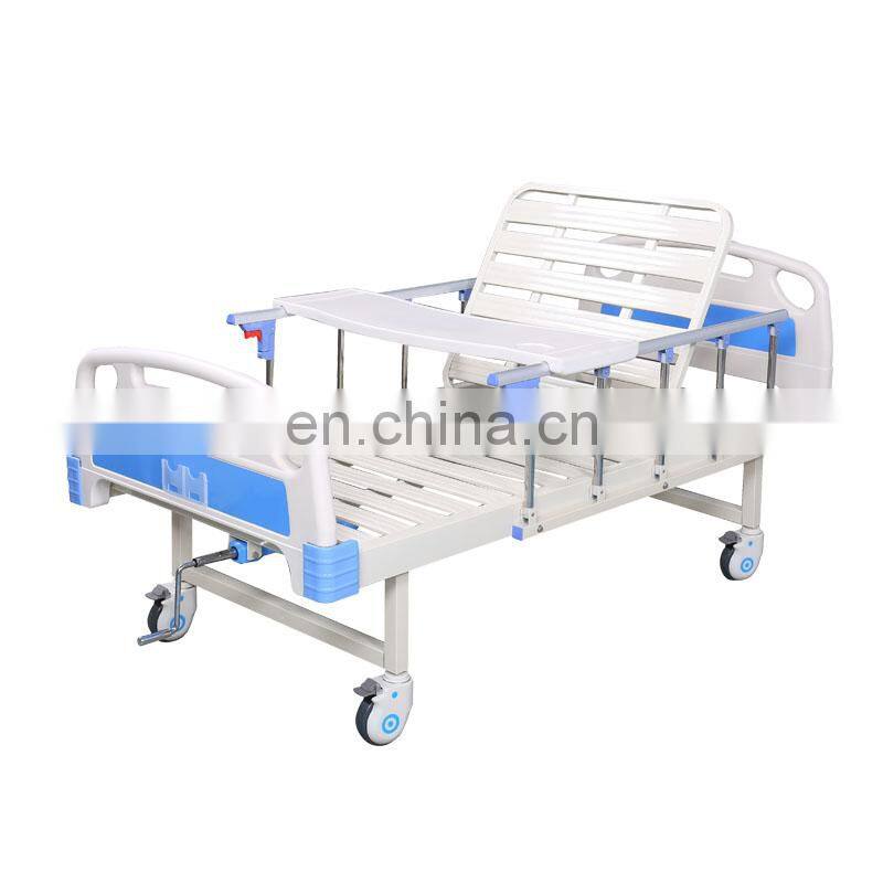 Medical single cranks manual hospital bed furniture