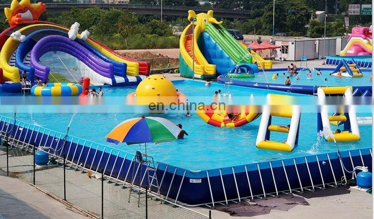Summer Water Play Equipment Large Inflatable Water Park With Water Slide Good Prices Selling