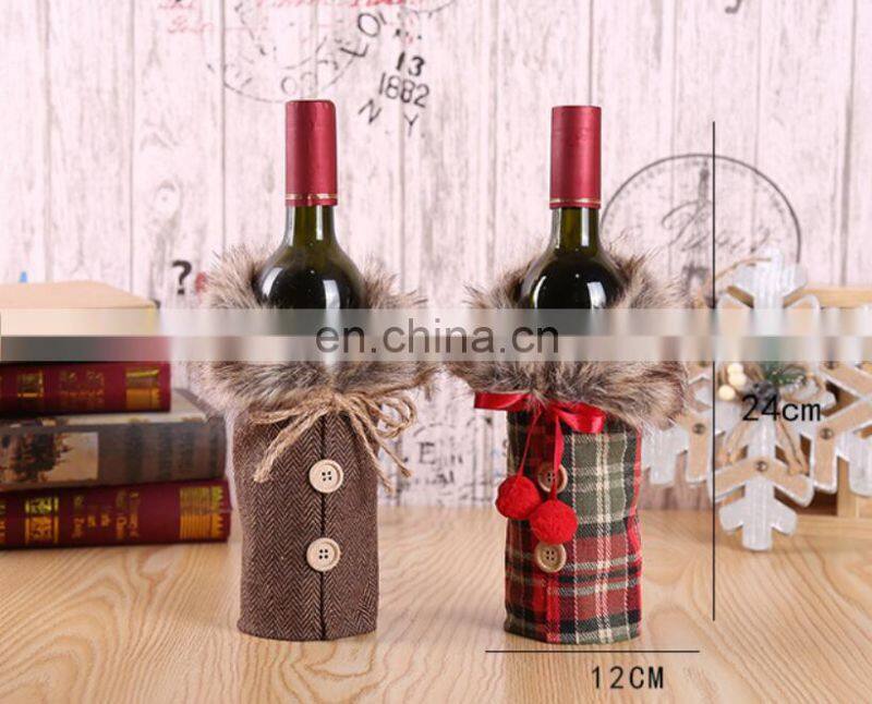 Amazon hot sale Christmas Wine Bottle Cover Bags