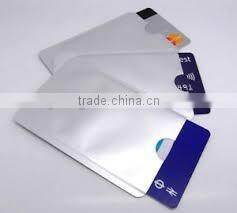 Aluminum Rfid Blocking Card Sleeve for Credit Card and Passport protector