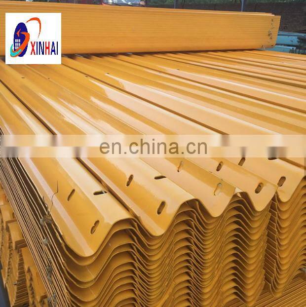 Highway Guardrail Fence Crash Barrier Guard rail for Road construction roadway safety w beam steel crash barrier Hot dipped galv