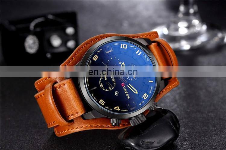 Curren 8225 High Quality Japan Quartz Movement Hand Watch Waterproof Alloy Analog Men's Wrist Watches