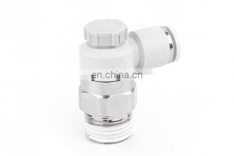 SNS AS-F Series plastic elbow air flow throttle valve pneumatic speed controller