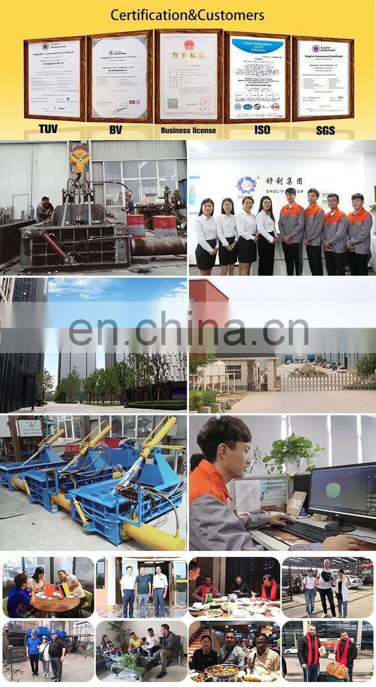 High Capacity Cans Compressing Machinery Scrap Iron Aluminum Metal Baler
