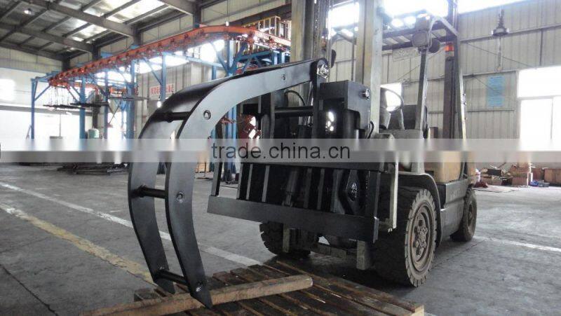 Handbarow forklift attachment steel pipe clamp