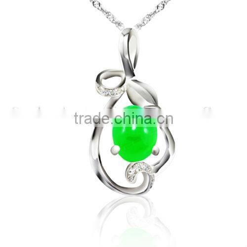 wholesale antique gemstone silver pendant in delecate design