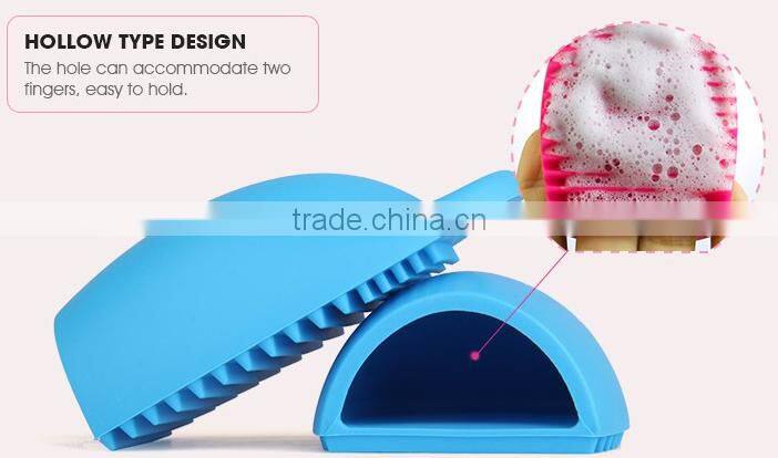 Egg Shaped Makeup Brush Cleaner Silicone Finger Scrubber Makeup Brush Cleaner