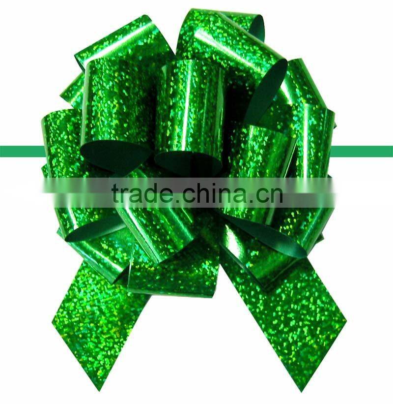 PP Red PomPom Pull Bow for Decoration,Ribbons and Bows for children