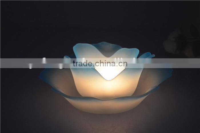 Lotus tealight candle holder candle jar flower candle