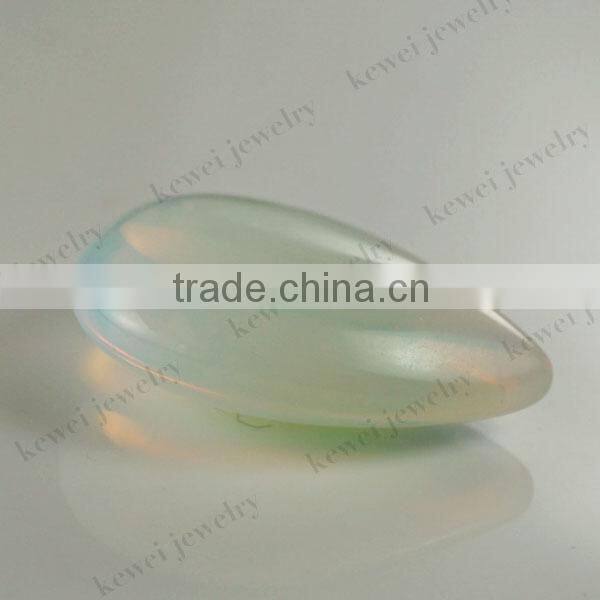 Colorful gemstone beads pear shape white cheap glass gems