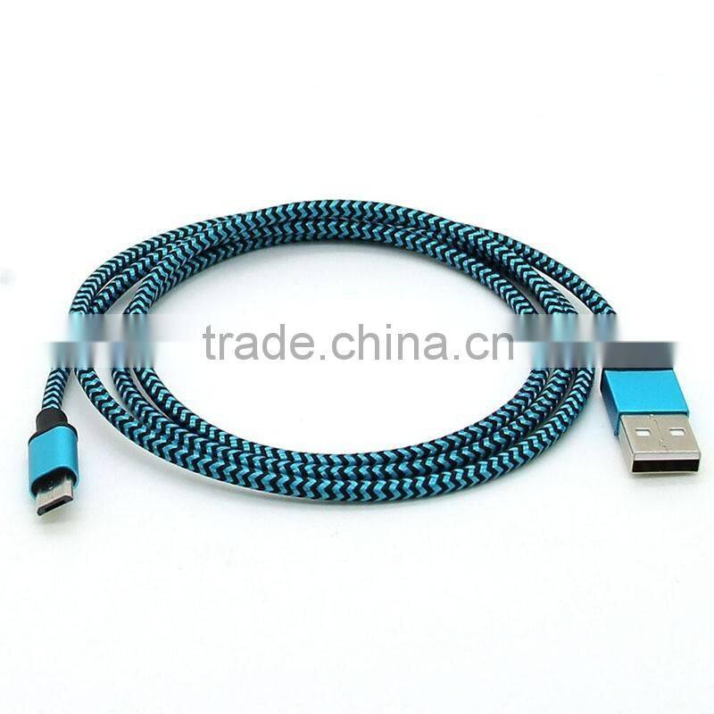 Lowest Price Fast Speed Data Sync Nylon Micro Usb Cable