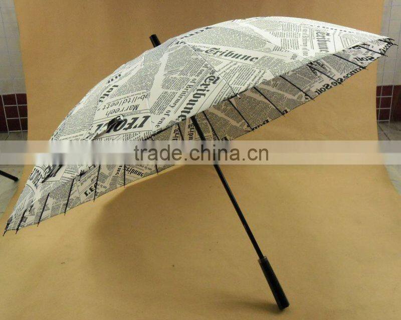 24 panels newspaper printed umbrella