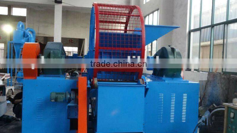 high quality double shaft ZPS-900/1200 tire shredder /tyre recycling machine
