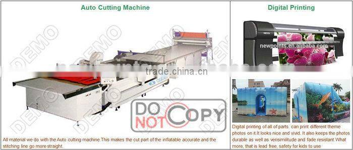 PVC,0.55mm PVC tarpaulin Material and Castle Type inflatable bouncer