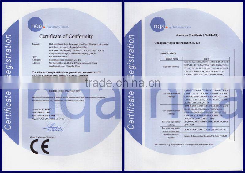 PRP centrifuge for prp kit 10ml,20ml,30ml,50ml