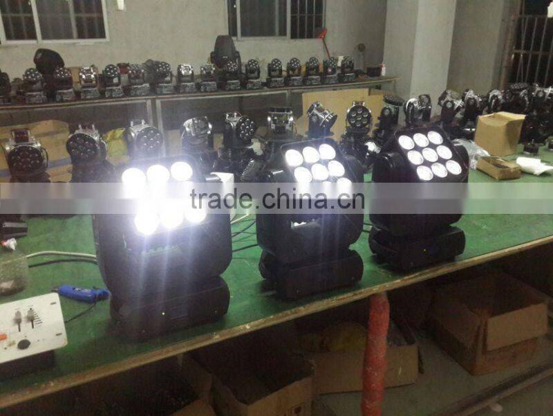 Led Matrix beam 9 x 10W led moving head stage lighting , stage LED 9x10w led moving head beam, RGBW led beam moving head light