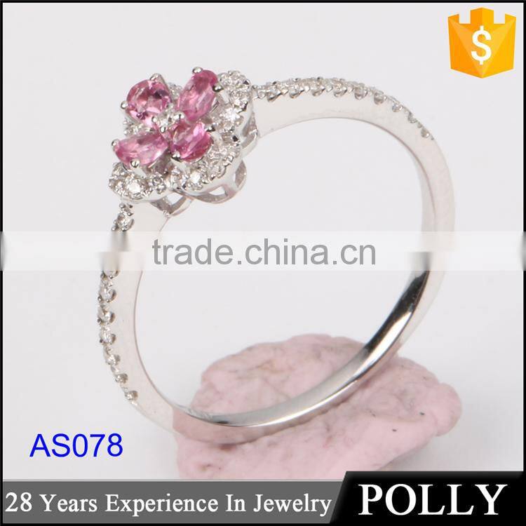 Guangzhou factory OEM 925 sterling silver zircon ring,customize 9k,14k,18k jewelry