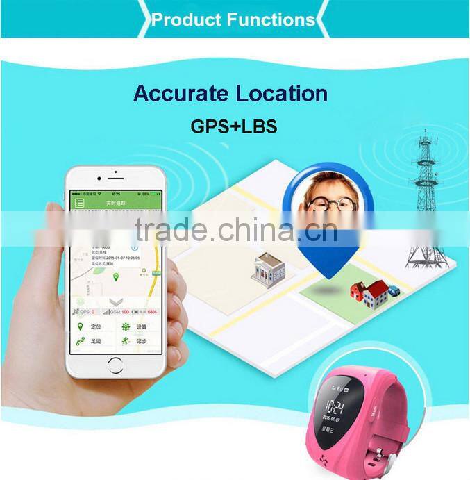 Hot Smallest Kids GPS Tracker Watch With SOS Button watch gps tracker,mini gps tracker for kids