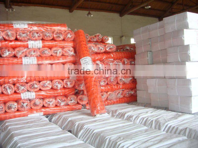 Plastic Orange Safety fence netting / barrier fencing mesh