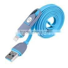 High quality data cable flat usb charging USB date cable for iphone & Samsung S6