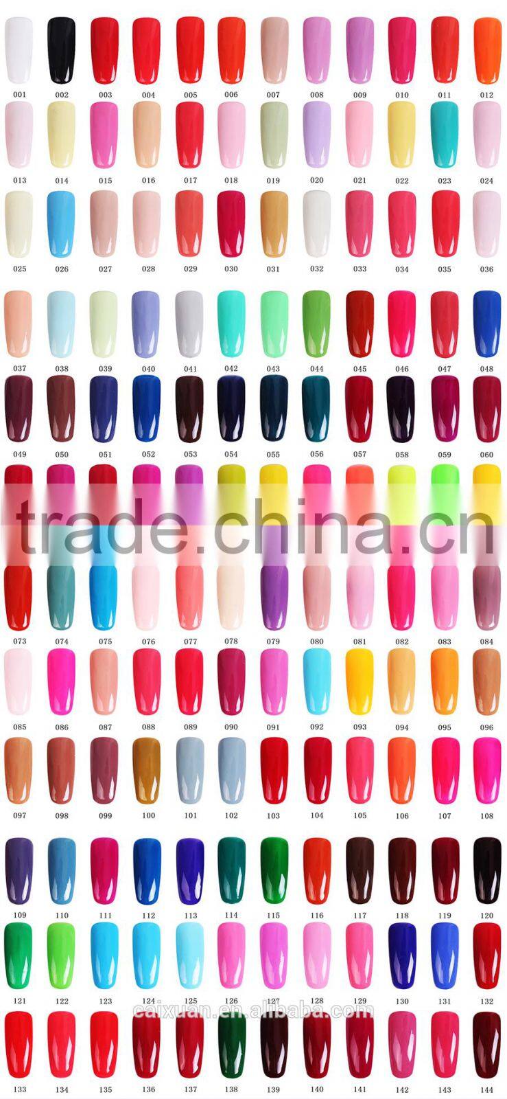 2015 EXW wholesale private label easy soak off color gel nail polish,177colors for nail art design