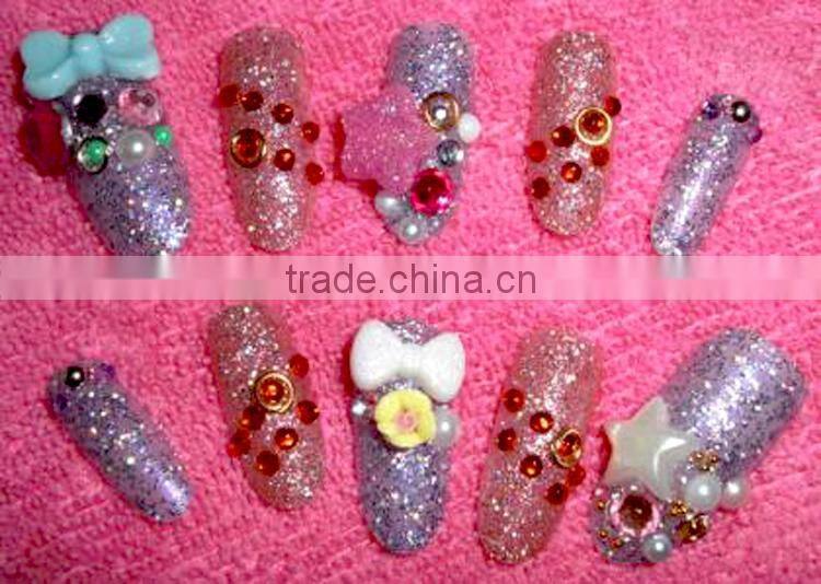Competitive price Rhinestone Nail art Flact back resin rhinestone for wholesale