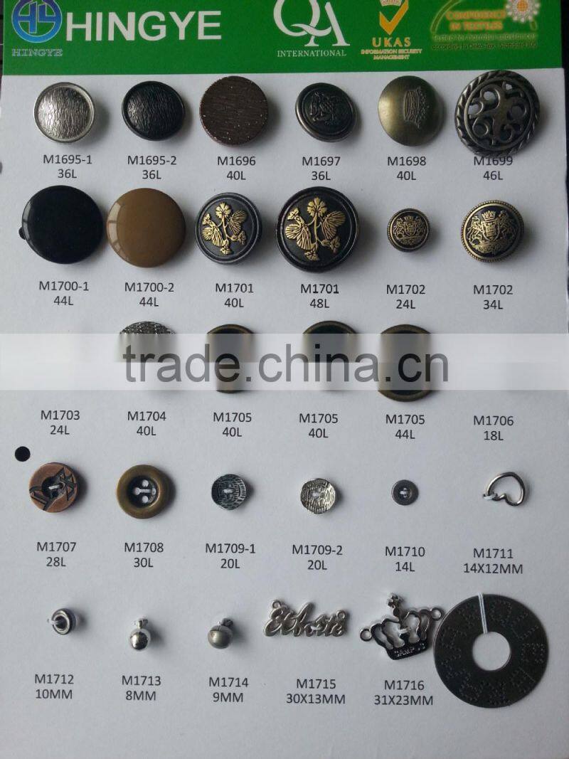 2015 New Arrive Crown Shape Metal Sew-on Badges --- M1716