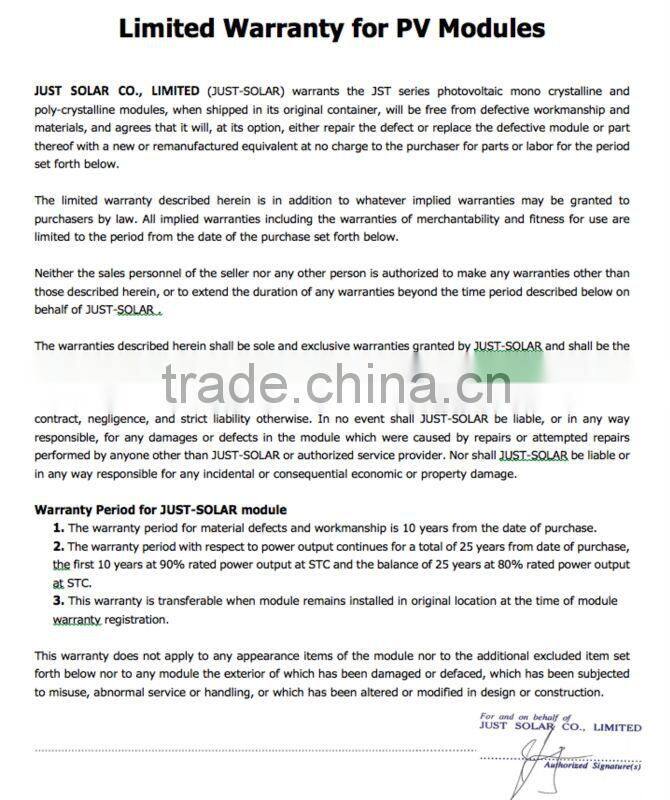 210W - 250W Polycrystalline solar panels/solar farm