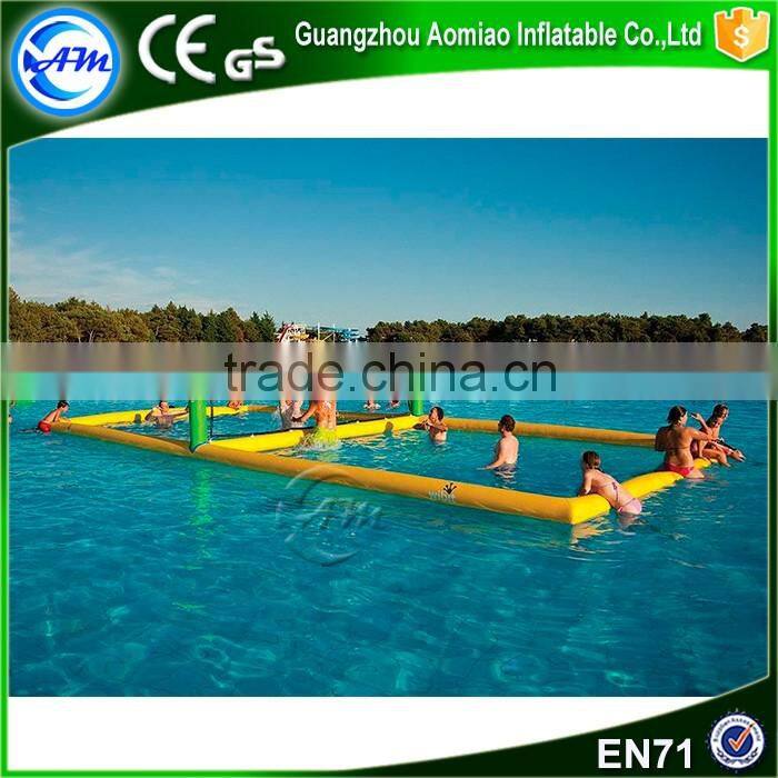 water theme park outdoor volleyball court inflatable water volleyball court
