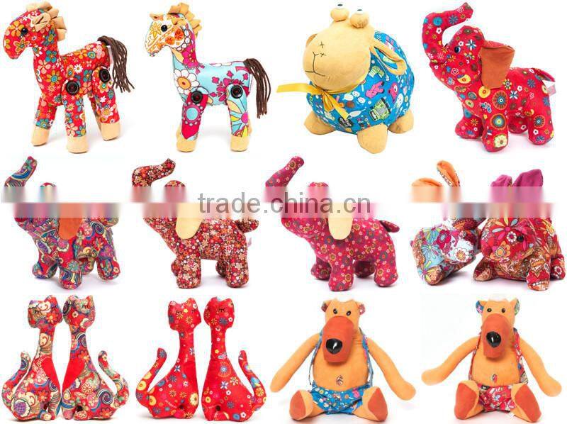 Cloth fabric toy stuffed owl animal toy