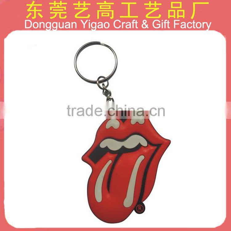 China factory personalize Soft PVC 3d handmade keychain for promo gifts
