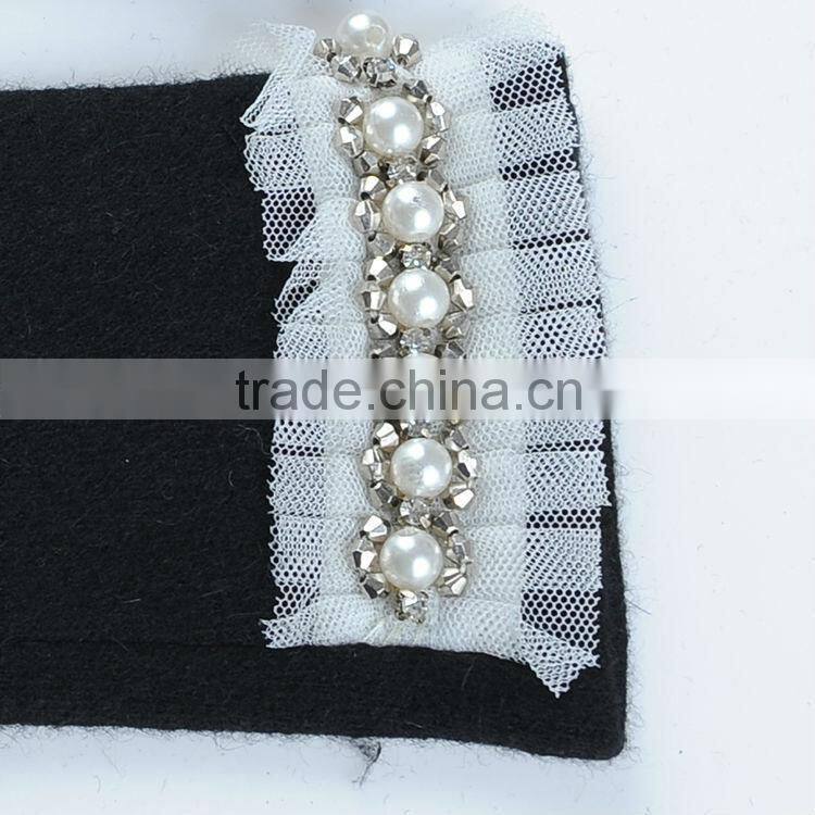Military wool gloves thermal gloves black winter gloves