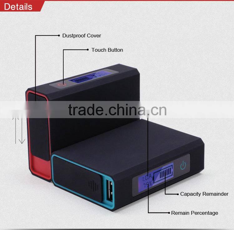 LCD screen High quality 5200 mAh power bank external battery charger