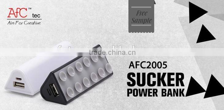 Hot sale 2200mAh external battery sucker rugged portable power bank
