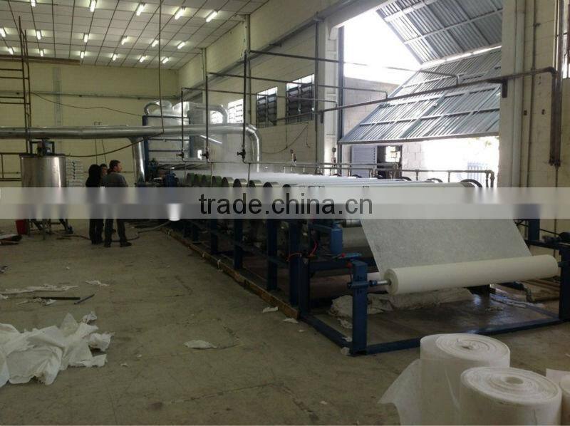 100% recycle cotton tearaway embroidery backing machine